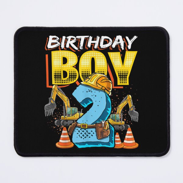 Item preview, Birthday Boy 2nd Birthday Construction Hat Vehicle Excavator designed and sold by KimberleyRamsey.