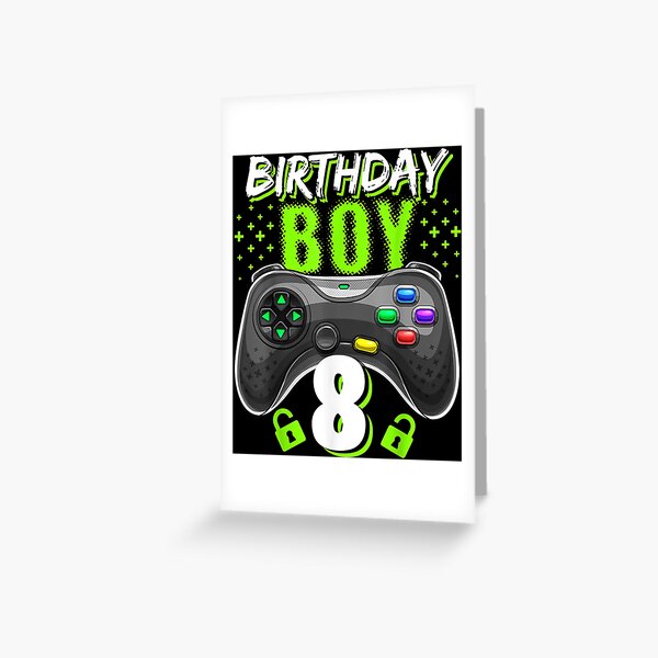 Level 8 Complete, 8th birthday, eight year old video game gamer Greeting  Card for Sale by EstelleStar