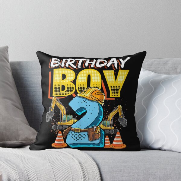Item preview, Birthday Boy 2nd Birthday Construction Hat Vehicle Excavator designed and sold by KimberleyRamsey.