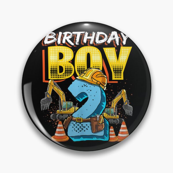 Item preview, Birthday Boy 2nd Birthday Construction Hat Vehicle Excavator designed and sold by KimberleyRamsey.