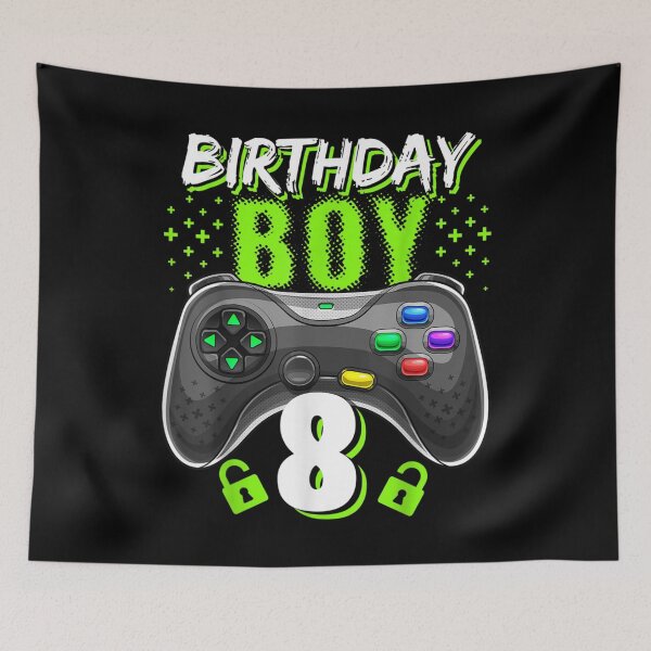 Item preview, Birthday Boy 8 Video Game Controller Gamer 8th Birthday Gift designed and sold by KimberleyRamsey.