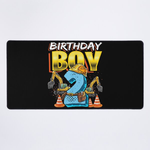 Item preview, Birthday Boy 2nd Birthday Construction Hat Vehicle Excavator designed and sold by KimberleyRamsey.
