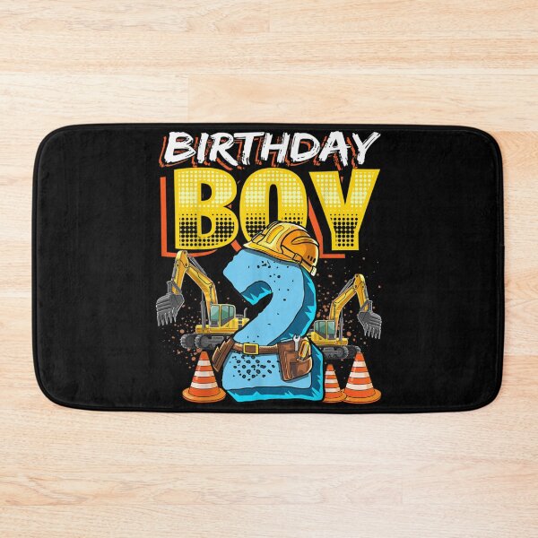 Item preview, Birthday Boy 2nd Birthday Construction Hat Vehicle Excavator designed and sold by KimberleyRamsey.