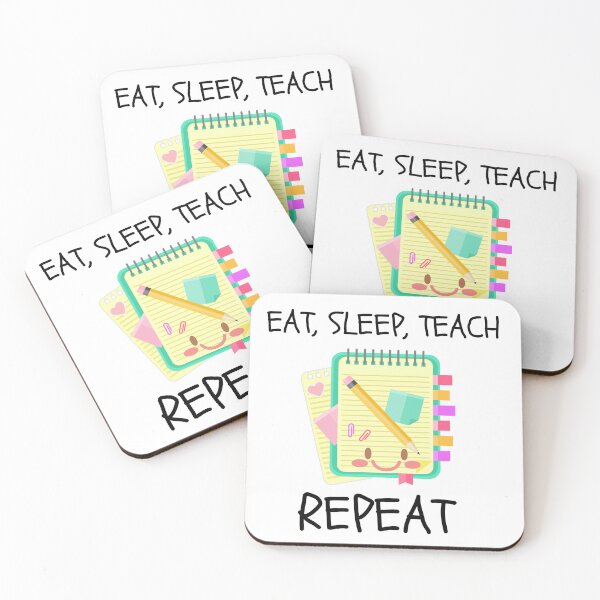 Item preview, Eat, sleep, teach  designed and sold by sherlysantiago.