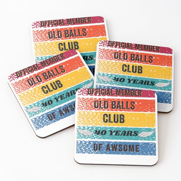 Item preview, Official Member of Old Balls Club 40 Year Old of awsome dad  Birthday Gift. designed and sold by POPLIN ⭐ ⭐ ⭐ ⭐ ⭐.