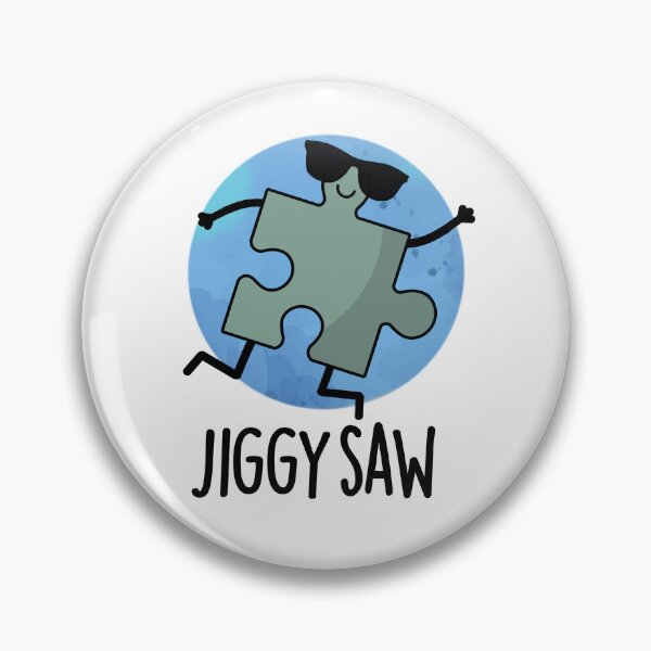 Item preview, Jiggy Saw Cute Dancing Jigsaw Puzzle Pun designed and sold by punnybone.