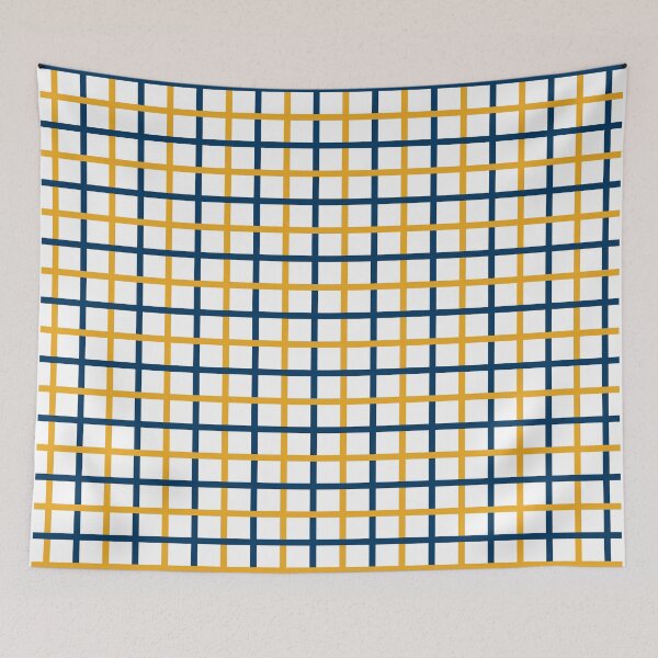 Item preview, Blue & Gold Tattersall designed and sold by PSCSCo.