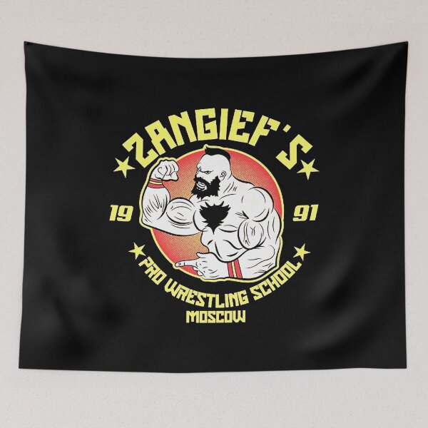 Item preview, La escuela de lucha libre de Zangief designed and sold by roberatkins.