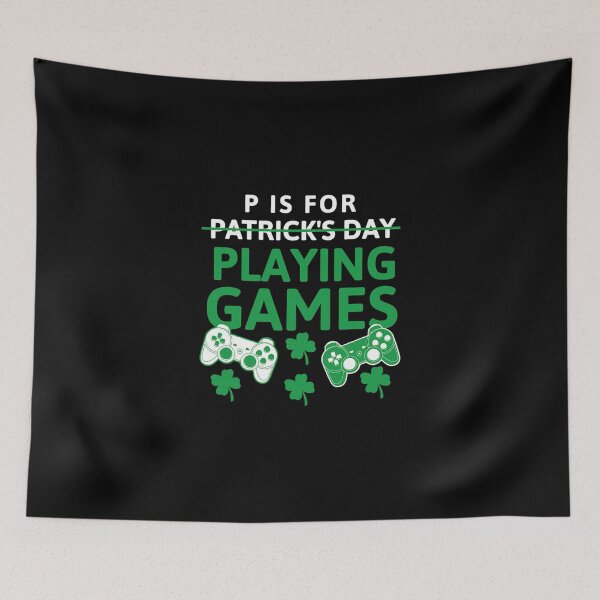 Item preview, P Is Playing Games Funny St Patricks Classic T-Shirt designed and sold by amberk1cira.