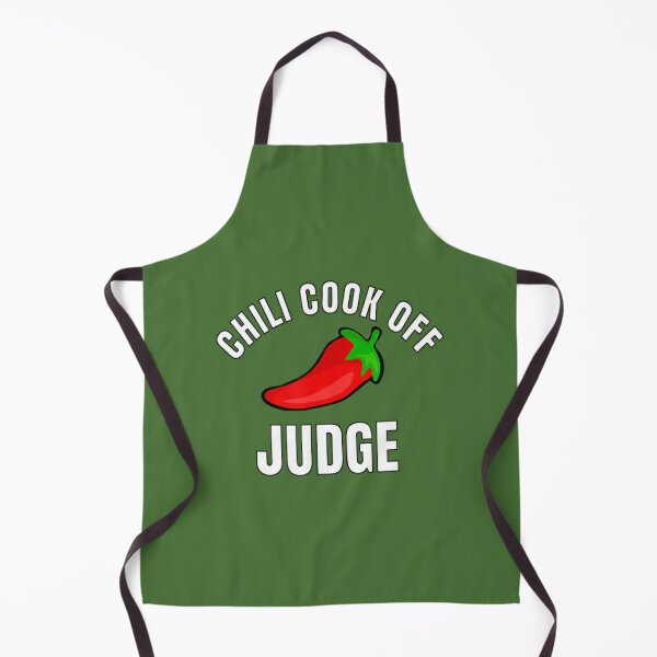 TooLoud Chili Cookoff Champ Chile Peppers Dark Adult Apron 