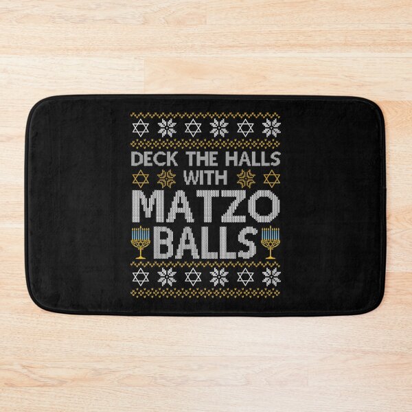 Item preview, Deck The Halls With Matzo Balls Chanukkah Ugly Hanukkah designed and sold by WendySouu.
