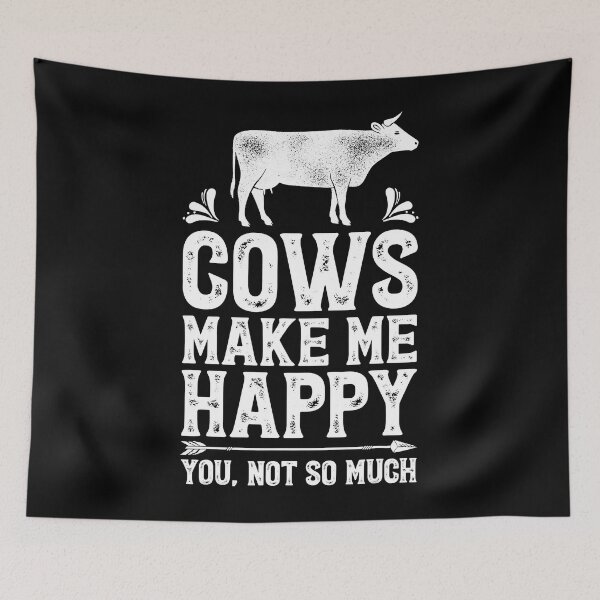 Item preview, Cows Make Me Happy You Not So Much Funny Cow Farmer designed and sold by xmjajd.