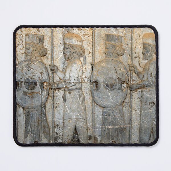 Item preview, Ancient Persian Warriors Sculpture Persepolis Persia Iran designed and sold by worldways.