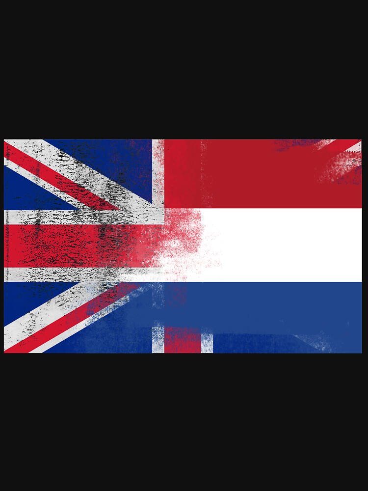 British Dutch Half Netherlands Half Uk Flag T Shirt By Ozziwar Redbubble 5027