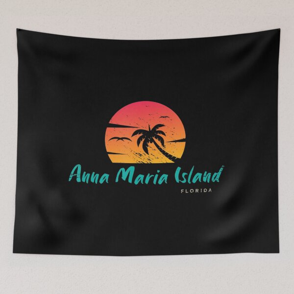Item preview, Anna Maria Island Florida Retro Sunset Vintage Beach designed and sold by Opotio.