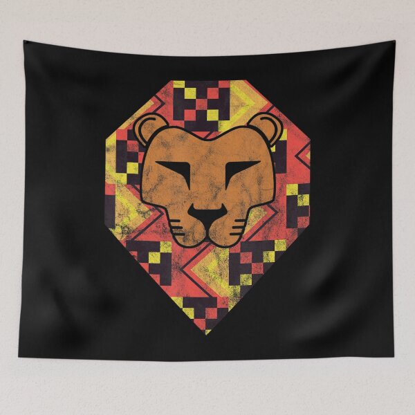 Item preview, Kente Lion Ghana Proud African Ghanaian Textile designed and sold by Opotio.