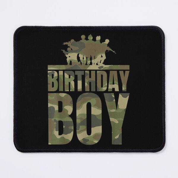 Item preview, Birthday Boy Army Party Military Party Camo designed and sold by KimberleyRamsey.