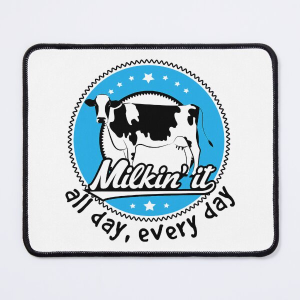 Item preview, Milkin It All Day Every Day Funny Cow Dairy Farmer designed and sold by xmjajd.