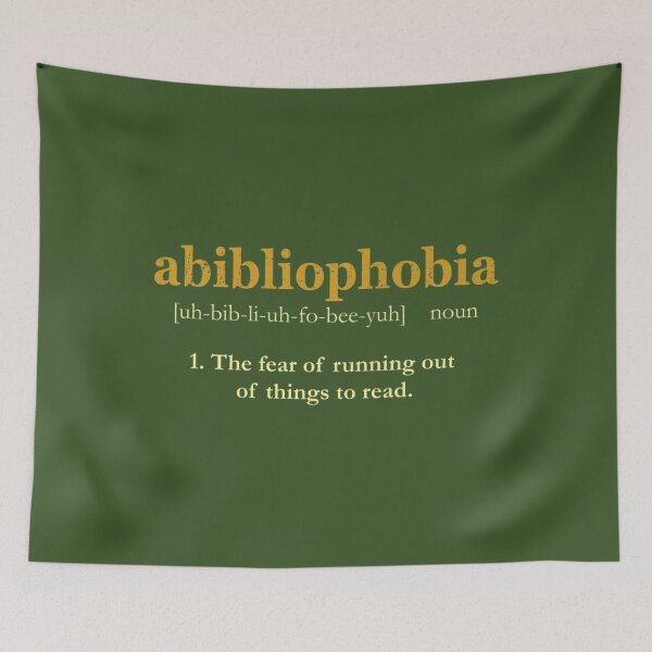 Item preview, Abibliophobia Reading Book Lovers Bookworms designed and sold by MonterMo.