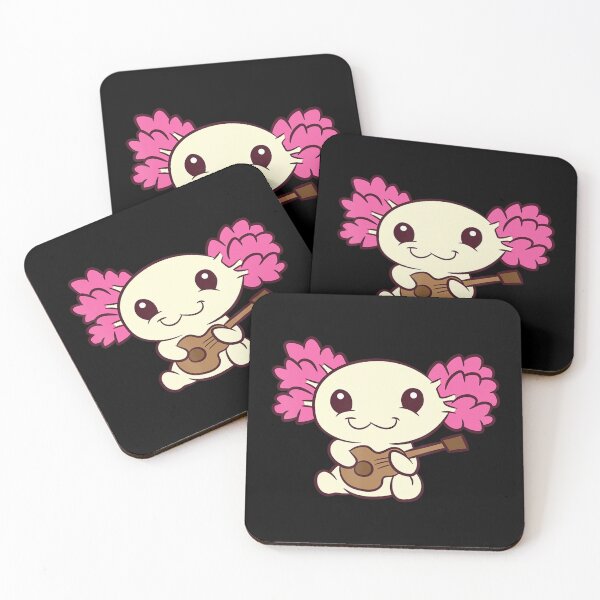 Item preview, Cute Axolotl Playing Guitar Love Axolotls designed and sold by MonterMo.