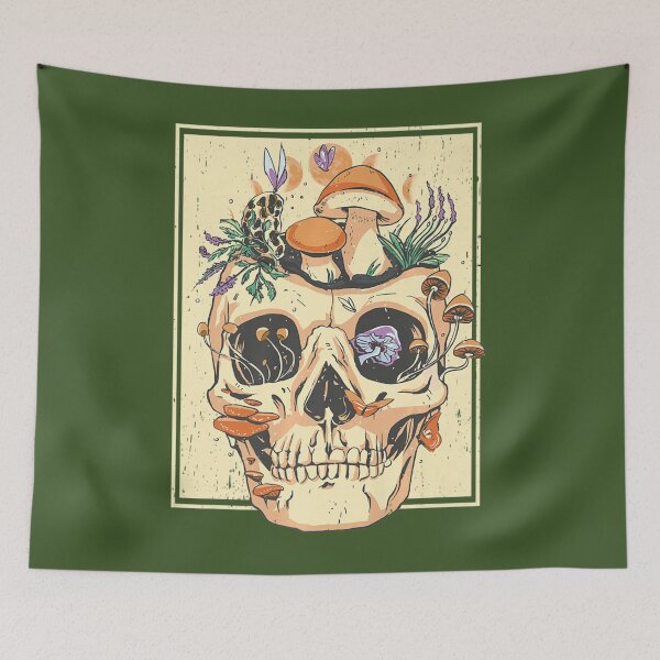 Item preview, Goblincore Flowers Skeleton Natur designed and sold by MonterMo.