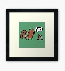 groundhog day (coming out) Framed Print
