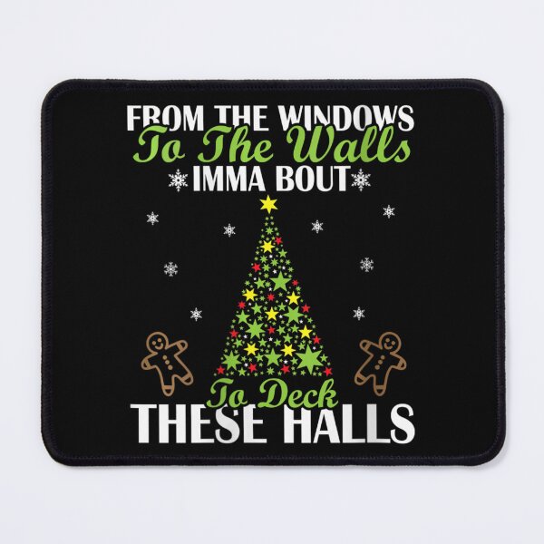 Item preview, Womens From The Windows To The Wall Imma Bout To Deck These Halls M V-Neck designed and sold by MonterMo.