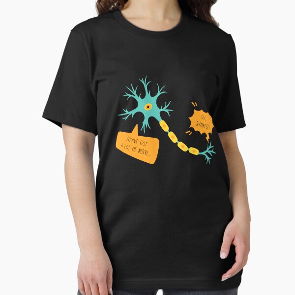 Vista previa del artículo con la obra «Oh Synapse Neuron Juegos de palabras de neurociencia Chistes divertidos sobre ciencia», diseñado y vendido por CherieTree.