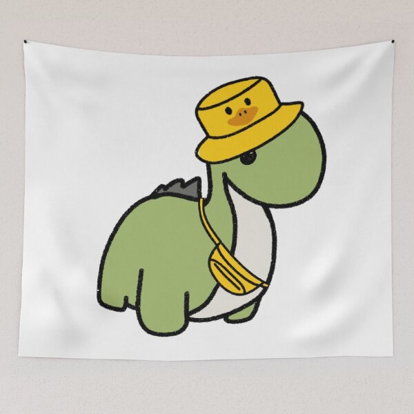 Item preview, Dinosaur in a Duck bucket Hat designed and sold by beckahbrooks.