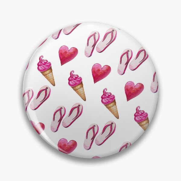 Item preview, Ice cream, love and flip flops designed and sold by RubyOwl.