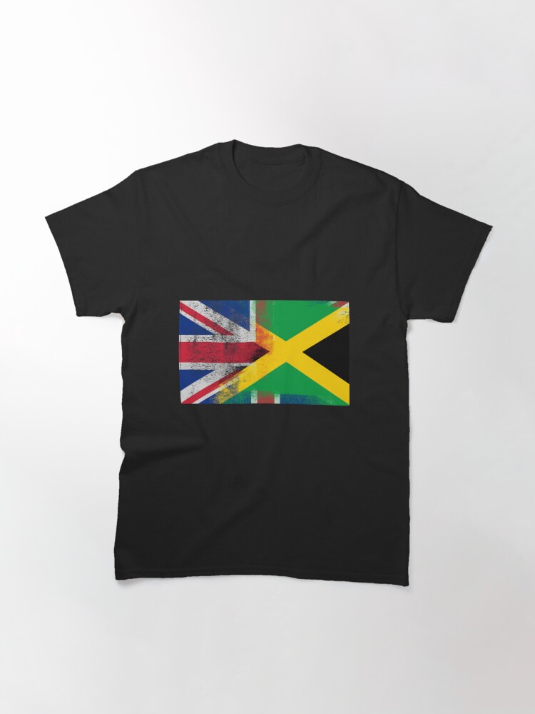 British Jamaican Half Jamaica Half Uk Flag T Shirt By Ozziwar Redbubble 3613