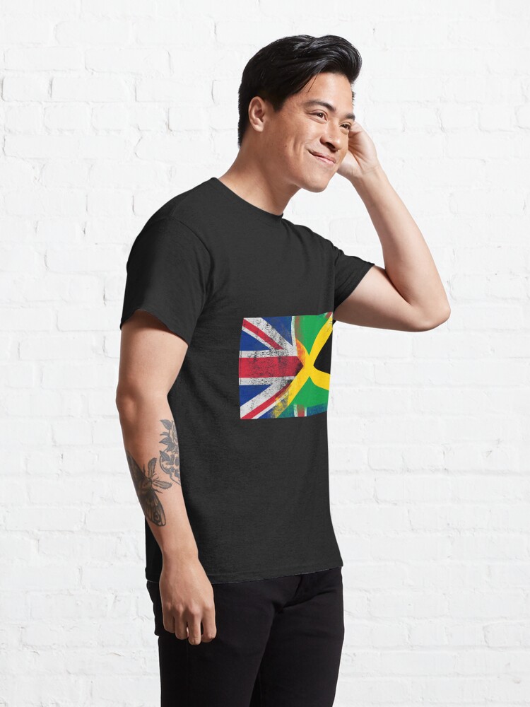 British Jamaican Half Jamaica Half Uk Flag T Shirt By Ozziwar Redbubble 0401