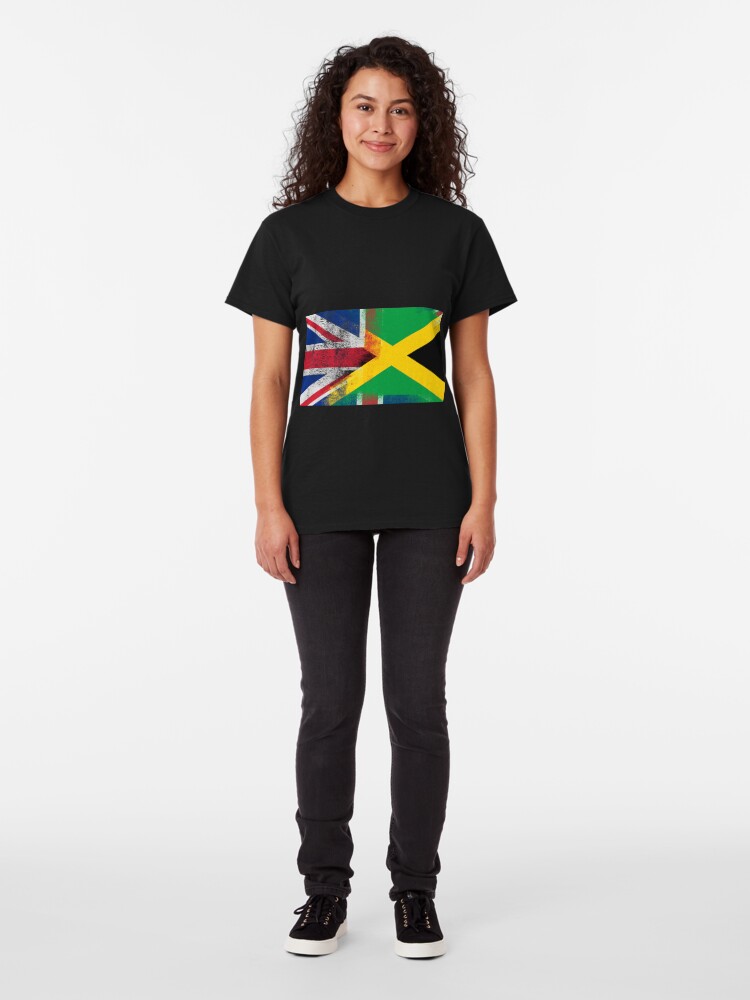 British Jamaican Half Jamaica Half Uk Flag T Shirt By Ozziwar Redbubble 8521