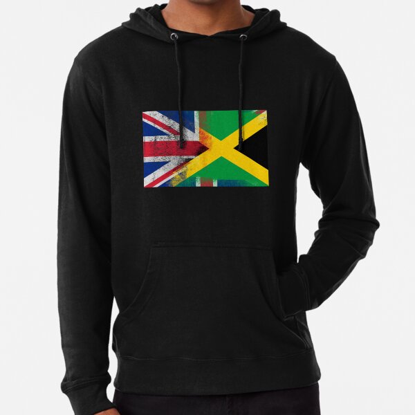 British Jamaican Half Jamaica Half Uk Flag Lightweight Hoodie For Sale By Ozziwar Redbubble 6345