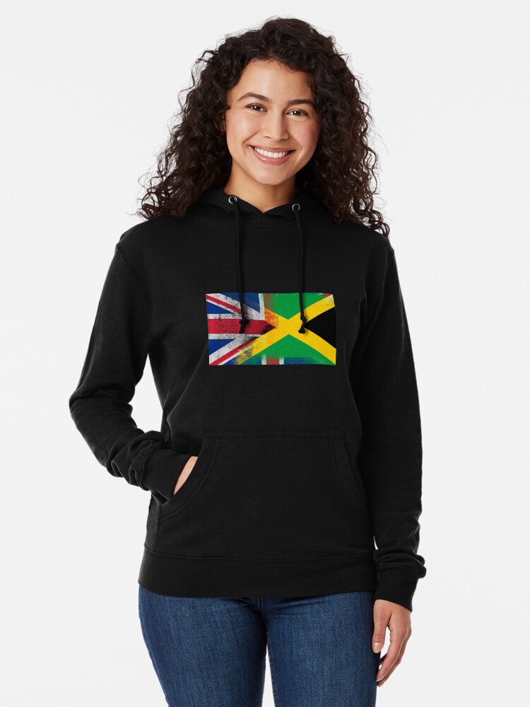 British Jamaican Half Jamaica Half Uk Flag Lightweight Hoodie For Sale By Ozziwar Redbubble 4648