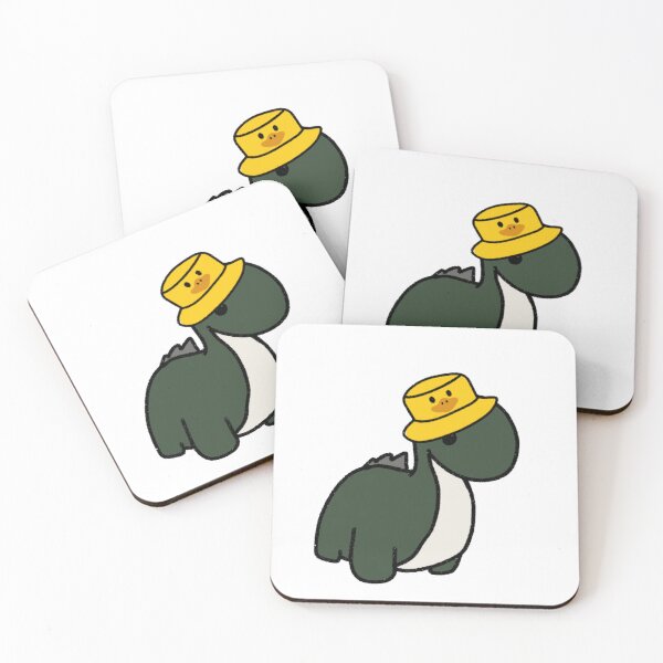 Item preview, Dinosaur in a Duck bucket Hat designed and sold by beckahbrooks.