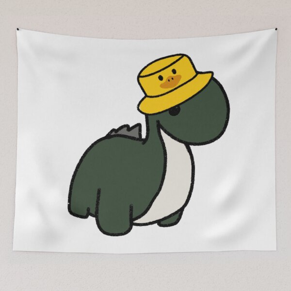 Item preview, Dinosaur in a Duck bucket Hat designed and sold by beckahbrooks.