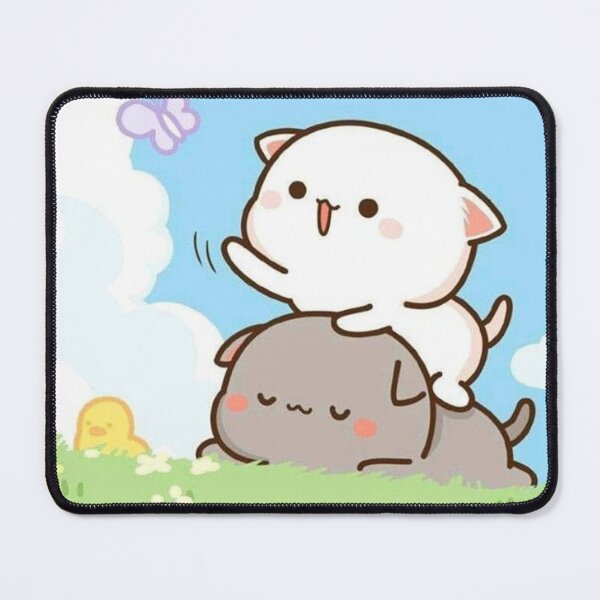 Item preview, Cute Peach And Goma Enjoying The Green Grass designed and sold by gingersweet.