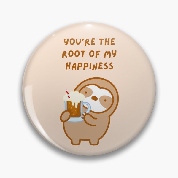 Item preview, You’re the Root of My Happiness Root Beer Float Sloth designed and sold by theslothinme.
