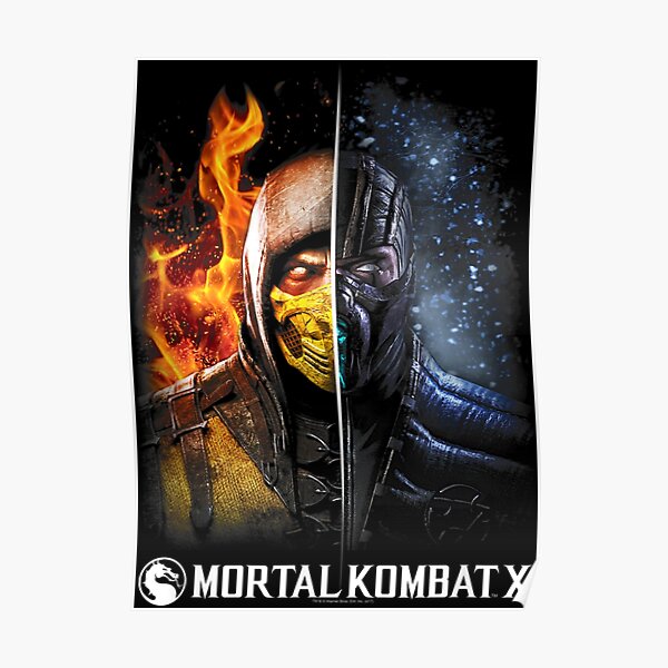 Mortal Kombat X Fire And Ice Poster For Sale By Heatherriveraa Redbubble 8272