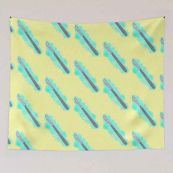 Item preview, Scalpel With Yellow Background  designed and sold by missmann.