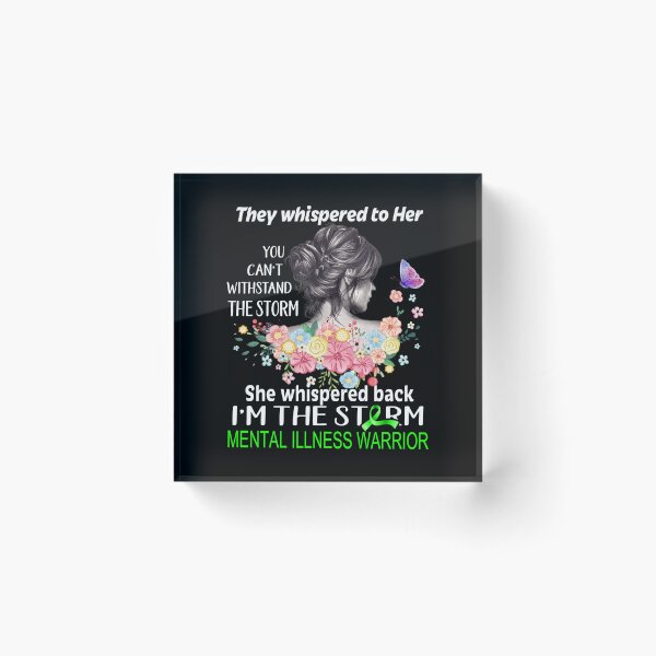 Item preview, Mental Illness Warrior I'm The Storm Mental Illness Awareness designed and sold by Hatjar.