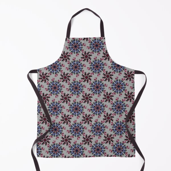 Artikelvorschau, Floral Azulejo inspiriertes Muster mit kleinen roten Drachen entworfen und verkauft von anaskwi.
