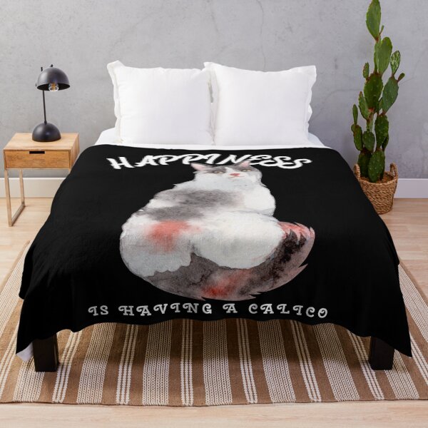 Item preview, Happiness Is A Calico designed and sold by KathteeDesign.