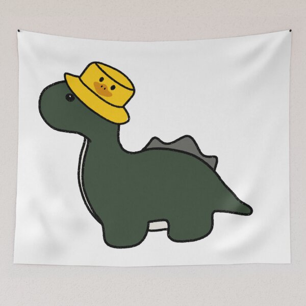Item preview, Dinosaur in a Duck Bucket Hat designed and sold by beckahbrooks.