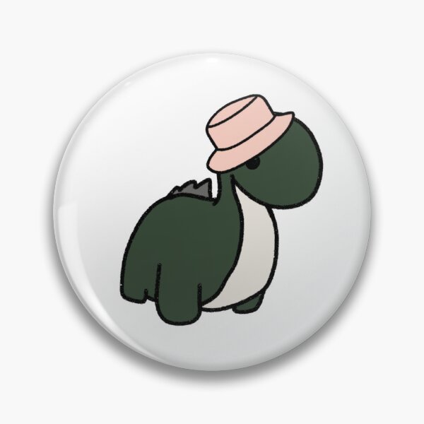 Item preview, Dinosaur in a Pink Bucket Hat designed and sold by beckahbrooks.
