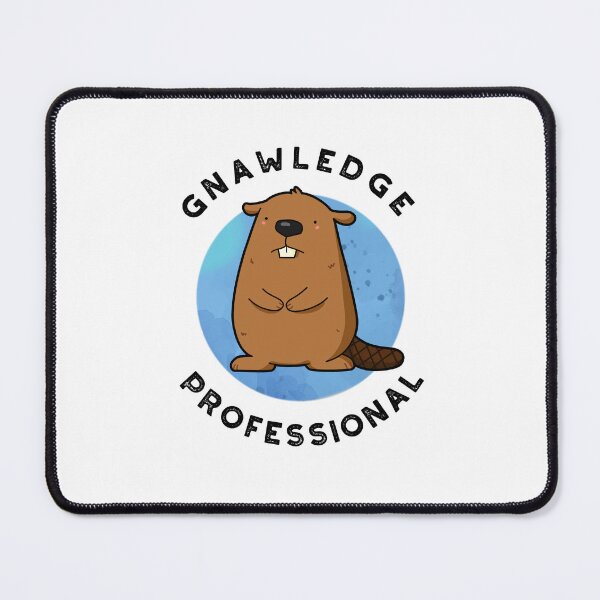 Item preview, Gnawledge Professional Funny Beaver Puns designed and sold by punnybone.