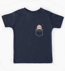 Kawaii Cute Sloth Pocket Kids T-Shirt