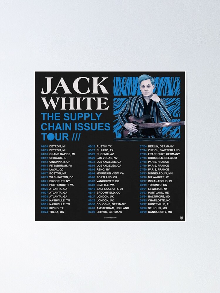 "Jack White Tour 2022" Poster for Sale by luceroJeilen Redbubble