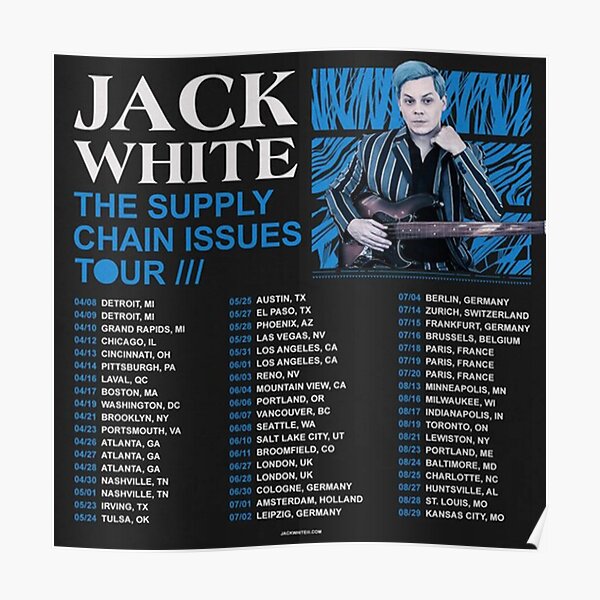 "Jack White Tour 2022" Poster for Sale by luceroJeilen Redbubble